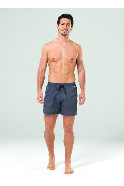 Blackspade Ανδρικό σορτς μαγιό Navy Blue εμπριμέ 8804