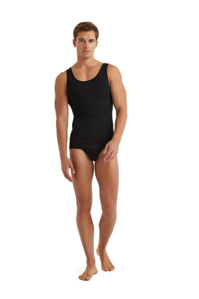 Blackspade Erkek Korse Atlet 9209 - Siyah