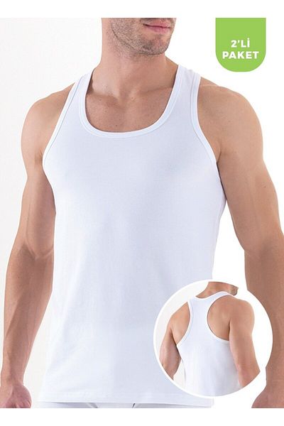 Blackspade Ανδρικά αθλητικά εσώρουχα 2 Pack Tender Cotton 9676 - Λευκό