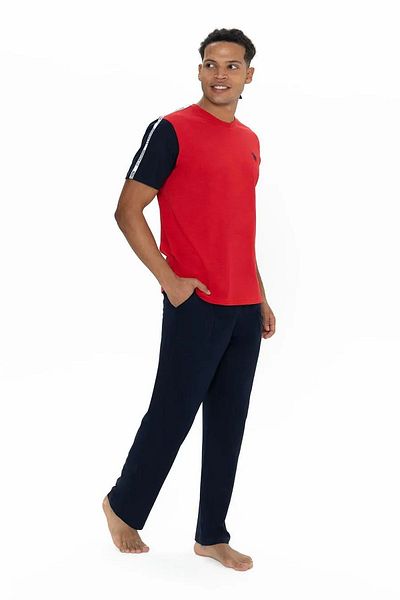 U.S. Polo Assn. Men's Red Pajama Set - 18898