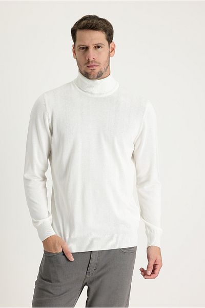 Kiğılı Turtleneck Regular Fit Cotton Knitwear Sweater