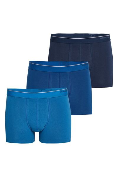 Blackspade Tender Cotton Ανδρικά Boxers 3 Pack - Navy Blue Denim 9670