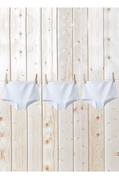 Blackspade Girl's Boxer 3 Pack 1295 - Λευκό