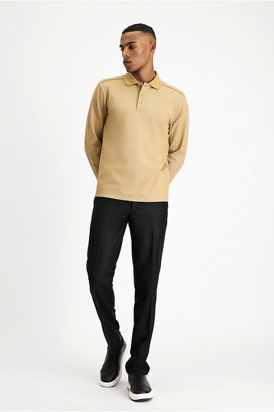 Kiğılı Polo Neck Regular Fit T-Shirt