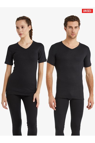 Blackspade Unisex Θερμικό T-Shirt 2ο Επίπεδο 1263 - Μαύρο