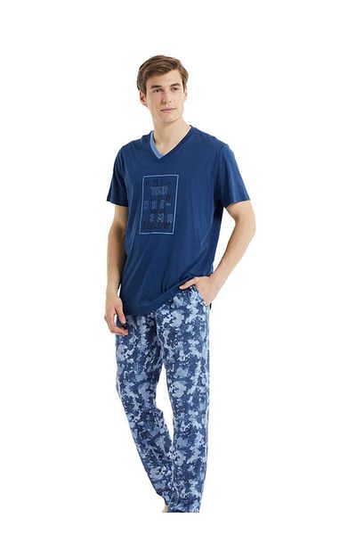Blackspade Set de pijamale pentru bărbați 30827 - Albastru