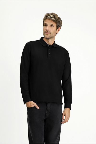 Kiğılı Polo Neck Regular Fit Patterned Sweatshirt