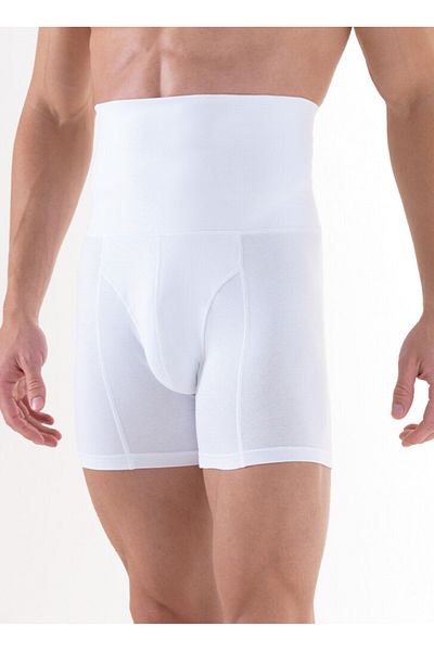 Blackspade Men's Cotton Elastane Corset Boxer High Waist 9210 - White