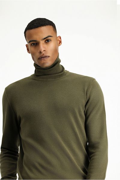 Kiğılı Turtleneck Regular Fit Cotton Knitwear Sweater