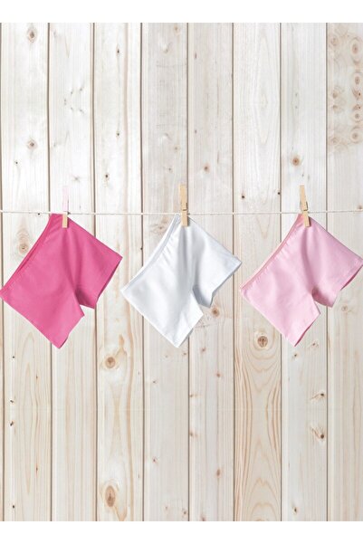 Blackspade Boxer pentru fete Pachet 3 1298 - Fuchsia Roz Alb