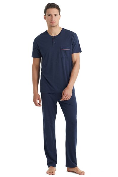 Blackspade Men's Long Pajama Set 40016