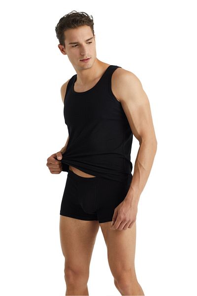 Blackspade Ανδρικό Boxer Elastane από οργανικό βαμβάκι 9481 - Μαύρο