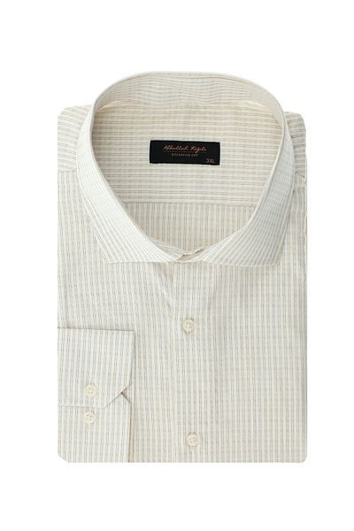 Abdullah Kiğılı Long Sleeve Classic Patterned Cotton Shirt