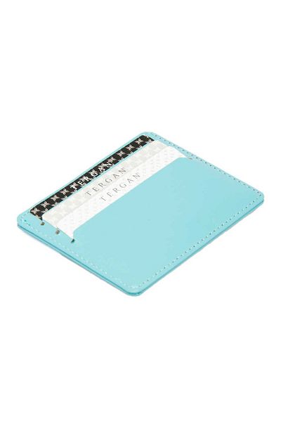 Tergan Suport pentru carduri de credit unisex din piele naturală albastră - S1kk 00001050 -m48