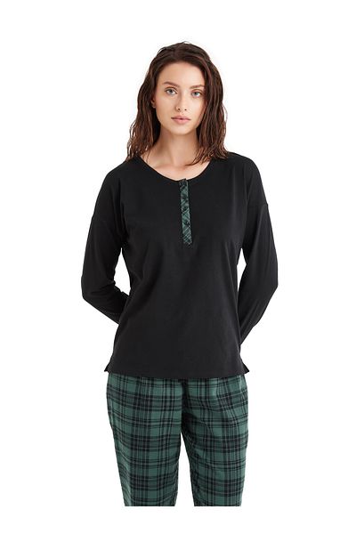 Blackspade Set pijamale negre pentru femei - 60477