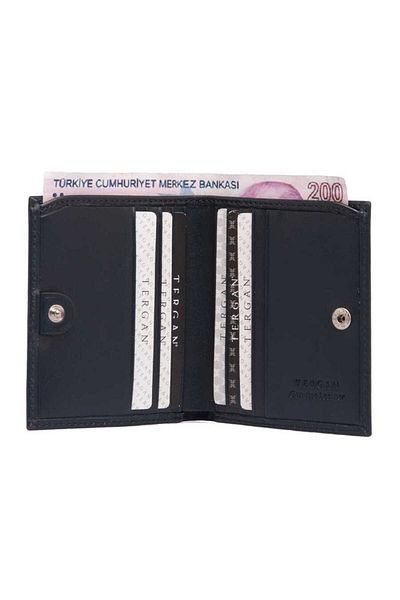 Tergan Navy Blue Genuine Leather Men's Wallet - S1Ce 00001500 -H86