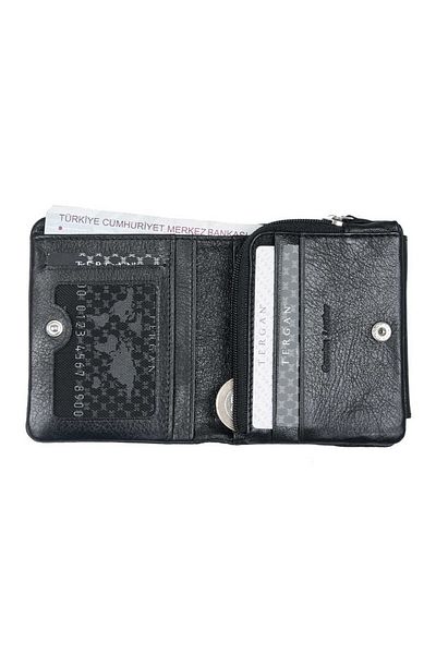 Tergan Black Genuine Leather Men's Wallet - S1Ce 00001541 -C59