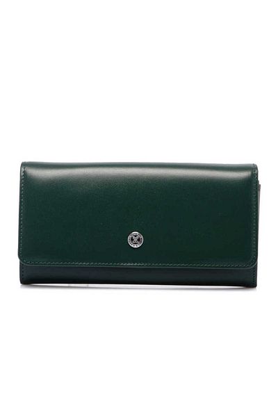 Tergan Green Leather Women's Wallet - S1Cb 00005584 -P1G