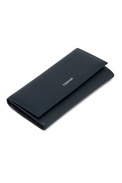 Tergan Navy Blue Genuine Leather Women's Wallet - S1Cb 00005807 -I91