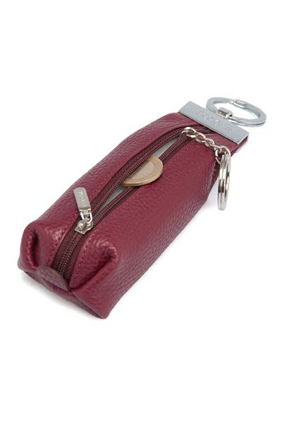 Tergan Claret Red Genuine Leather Unisex Keychain - S1An 00000193 -M71