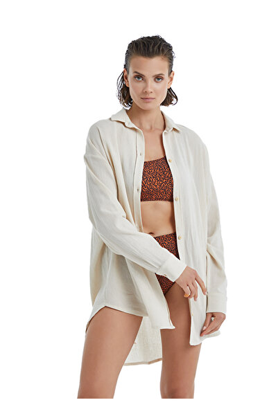 Blackspade Γυναικείο πουκάμισο 10528 - Κρεμ