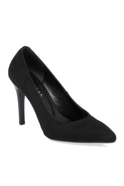 Tergan Siyah Vegan Kadın Stiletto - K23S1AY66968-Q4Y