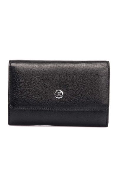 Tergan Women's Black Leather Wallet - S1Cb 00005730 -A85