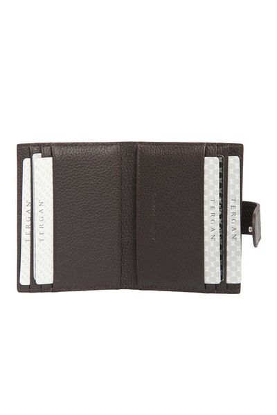 Tergan Brown Genuine Leather Men's Credit Card Holder - S1Kk 00001617 -A7P
