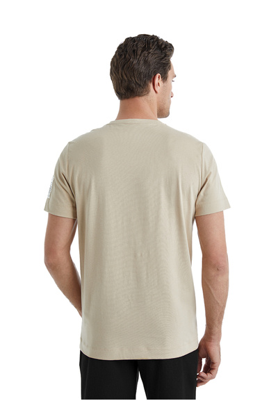 Blackspade Ανδρικό T-Shirt με V λαιμόκοψη ανοιχτό καφέ 40450