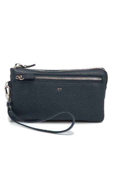Tergan Δερμάτινη ανδρική τσάντα Portfolio Navy Blue - S1pc 00001605 -a38