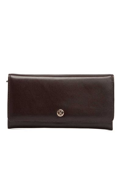 Tergan Brown Leather Women's Wallet - S1Cb 00005584 -B07