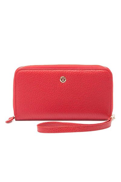 Tergan Red Leather Women's Wallet - S1Cb 00005734 -B68