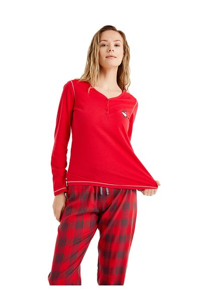 Blackspade Red Women's Pajama Set - Model 51623