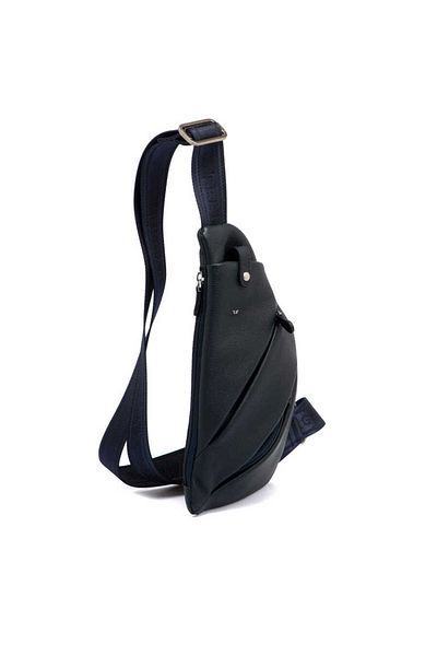 Tergan Navy Blue Genuine Leather Men's Crossbody Bag - S1Ac 00021439 -X86