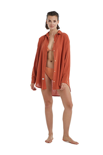 Blackspade Γυναικείο πουκάμισο σε χρώμα πλακάκι 10528