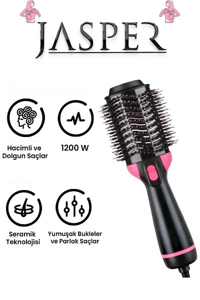 JASPER 1200w Hair Styling anD Hair Straightener Blow Dry Comb