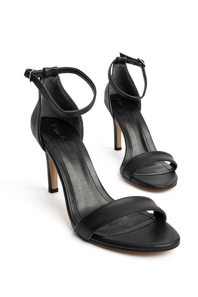 Lal Shoes & Bags Pantofi cu toc pentru femei Pride, cu o singură bandă-negru