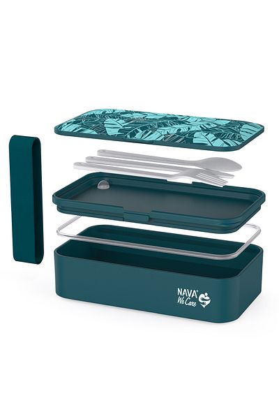 Nava Lunchbox Nava We care 650 ml albastru