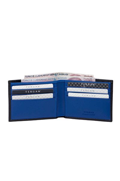 Tergan Black Genuine Leather Men's Wallet - S1Ce 00001211 -K1B