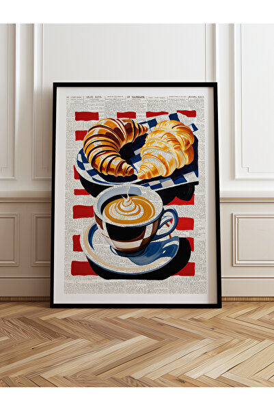 HOMEPACK Tekli Ahşap Çerçeveli Tablo Tek Parça Poster Tablo TK/1004