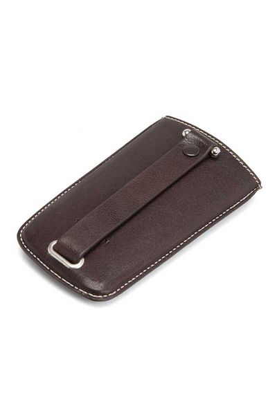Tergan Brown Genuine Leather Unisex Keychain - S1An 00000233 -A98