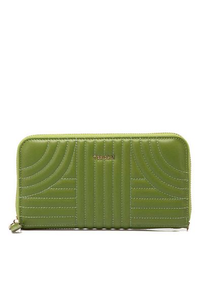 Tergan Green Leather Women's Wallet - S1Cb 00005800 -S7F