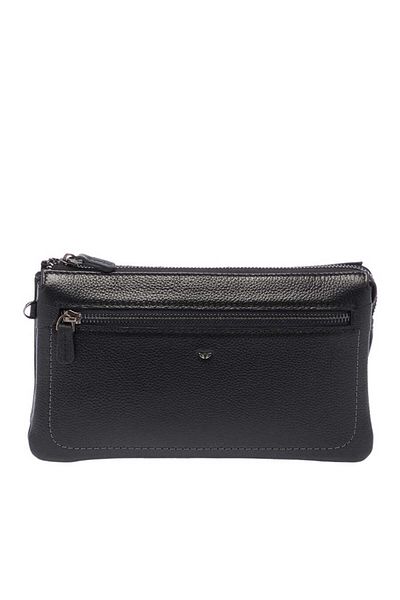 Tergan Geantă clutch pentru bărbați din piele neagră - S1PC00002998-A6F
