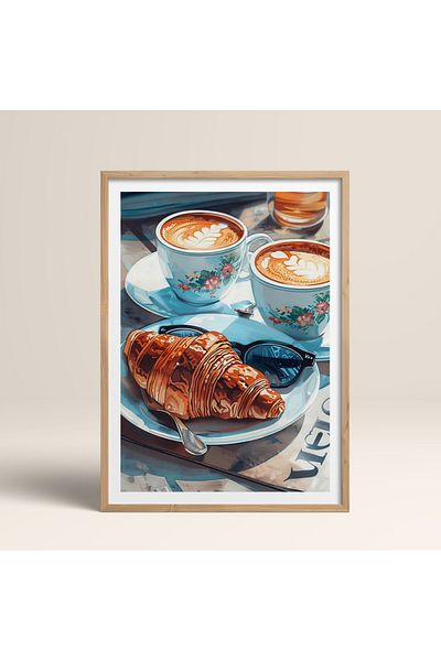 HOMEPACK Единична картина в дървена рамка, единичен плакат, картина TK/1010
