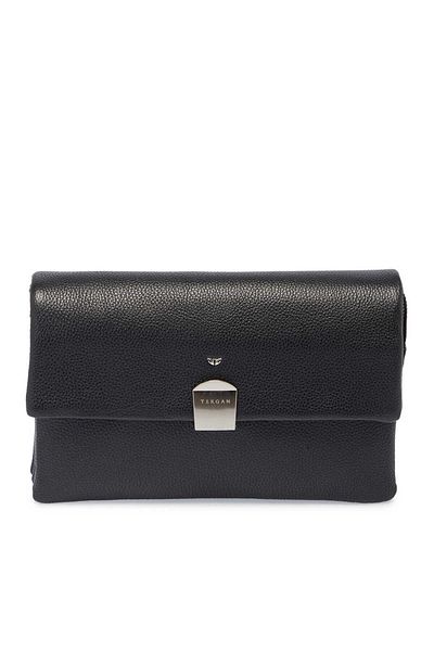 Tergan Black Genuine Leather Men's Portfolio Bag - S1Pc 00021230 -A6L