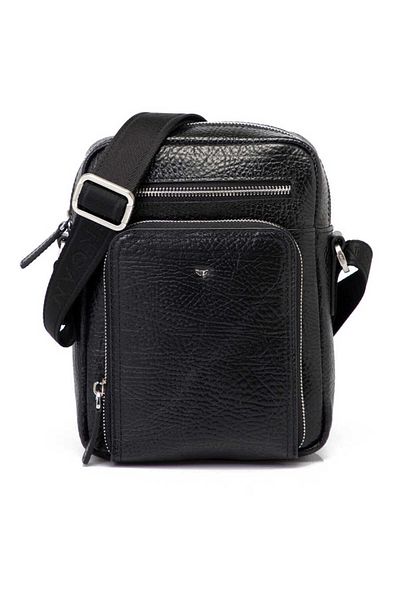 Tergan Black Genuine Leather Men's Crossbody Bag - S1Ac 00021430 -P6Y