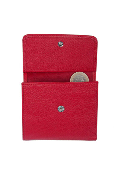 Tergan Red Leather Women's Wallet - S1Cb 00005627 -B68