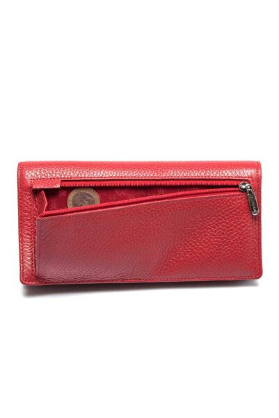 Tergan Kırmızı Deri Kadın Cüzdan - S1cb00005685-b68