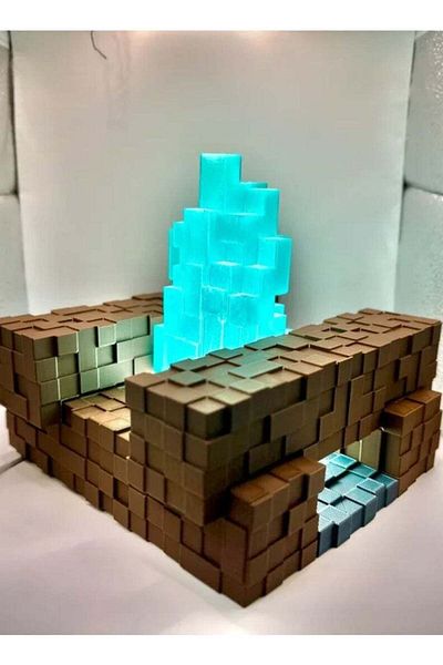 3D Brothers Minecraft Campfire Lamp