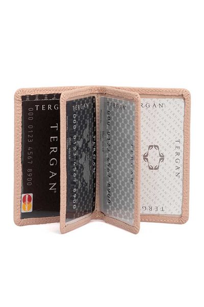 Tergan Θήκη πιστωτικής κάρτας Unisex από γνήσιο δέρμα σε σκόνη - S1kk 00001601 -s94